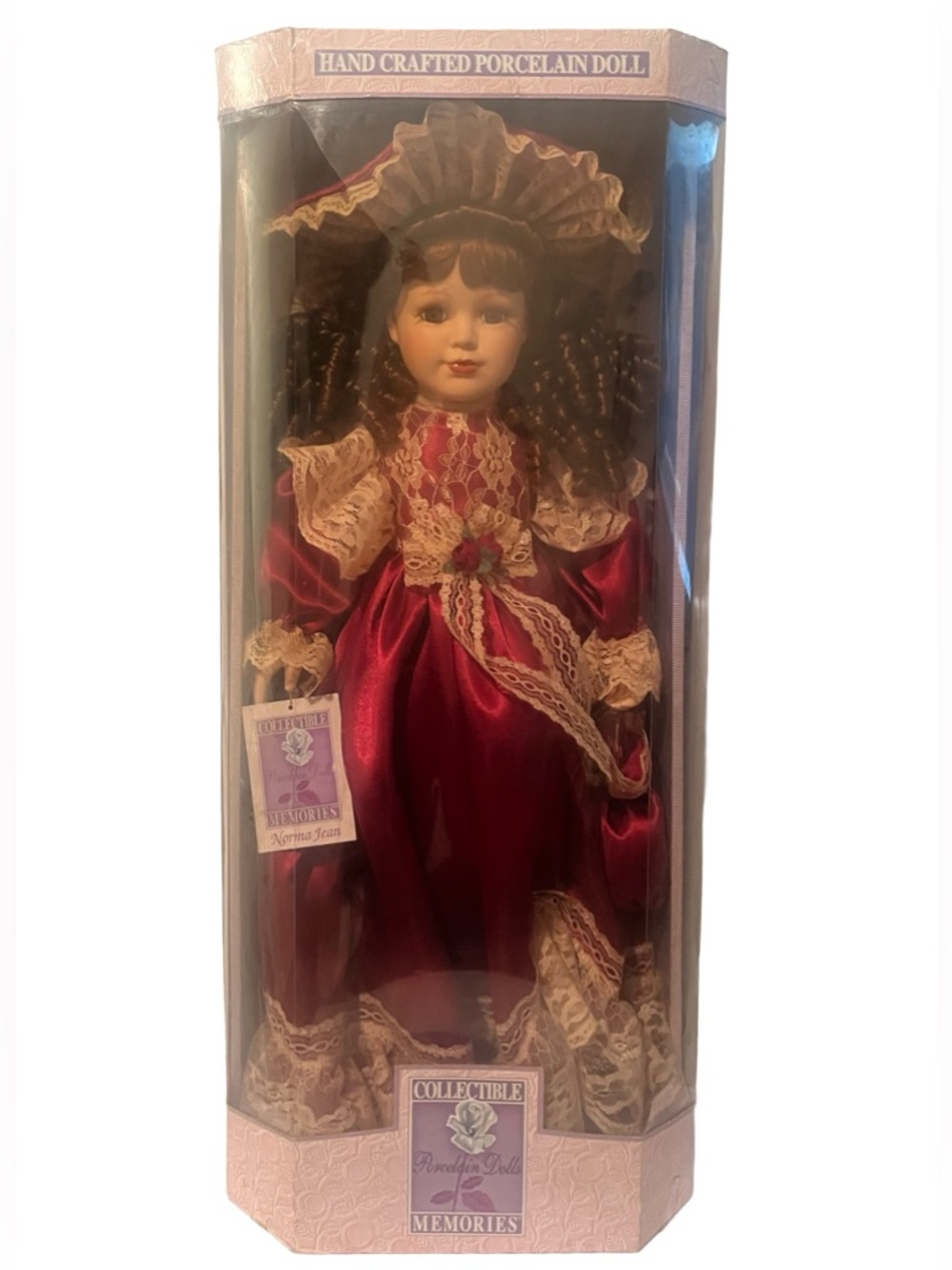 Collectible Memories Hand Crafted Porcelain Doll, 27.5”